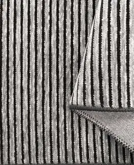 Moderní koberce Koberec v šedé barvě s protiskluzovou vrstvou