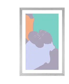 Motivy z naší dílny Plakát s paspartou blízkost dvou lidí