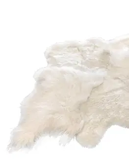 Koberce a koberečky Bílý koberec z ovčí kůže Sheep white - 300*213*12cm J-Line by Jolipa 18707