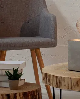 Luxusní a designové stolní lampy Estila Designová stolní lampa Cement I