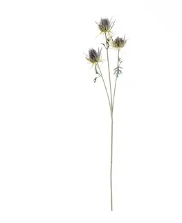 Umělé květiny Větvička bodláku 70 cm