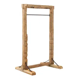 Věšáky Dřevěný masivní stojan na oblečení Kavali - 100*150*180 cm Massivum A00000493