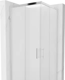 Sprchové kouty Sprchová kabina MEXEN RIO 80x80 cm jinovatka