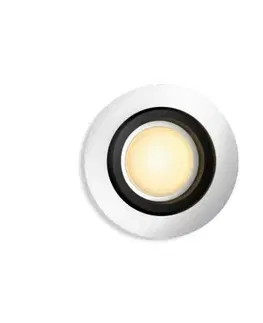 Chytré osvětlení PHILIPS HUE Hue White Ambiance Stropní podhledové svítidlo Philips Milliskin BT 8719514338548 LED GU10 5W 350lm 2200-6500K 230V, hliníkové kulaté s Bluetooth