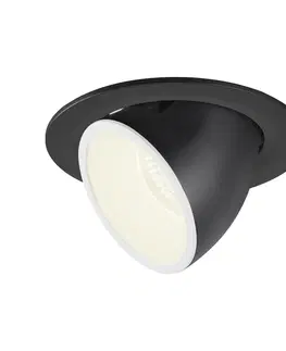 LED podhledová svítidla SLV BIG WHITE NUMINOS GIMBLE L zápustné stropní svítidlo černé/bílé 4000 K 55° 1006018