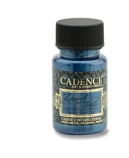 Hračky CADENCE - Textilná farba, metal. tmavo modrá, 50 ml