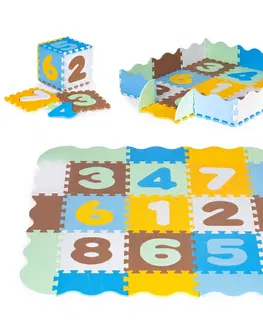 Pěnové puzzle na zem IPLAY Pěnová podložka puzzle Čísla 25 dílků