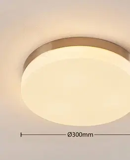 Stropní svítidla Lindby Koupelnové stropní světlo Amilia, sklo, Ø 30 cm