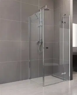 Sprchové kouty MEREO Sprchový kout, Novea, čtverec, 120x120 cm, chrom ALU, sklo Čiré, dveře pravé a pevný díl CK10417ZP