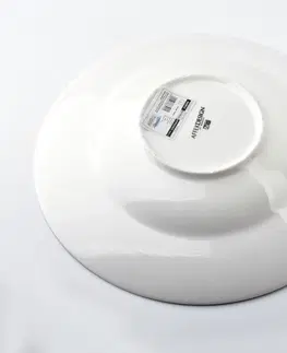Talíře Affekdesign Porcelánový talíř SIMPLE hluboký bílý