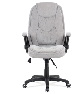 Kancelářské židle Kancelářská židle TRAVALDO, šedá látka