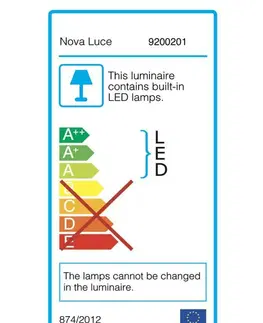 LED venkovní nástěnná svítidla NOVA LUCE venkovní nástěnné svítidlo NUS černý hliník a akrylový difuzor LED 4W 3000K 100-240V 120st. IP54 světlo dolů 9200201