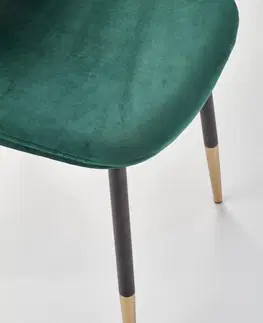Židle HALMAR Designová židle Suzzie tmavě zelená