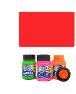 Hračky VEMA - ACR Barva na textil 37ml, Fluorescent Red 103