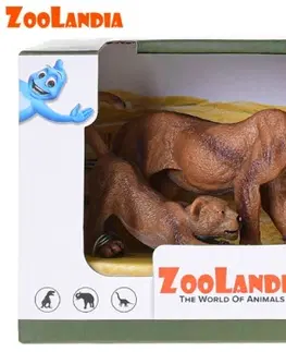 Hračky MIKRO TRADING - Zoolandia lvice s mláďaty 8,5-13cm v krabičce