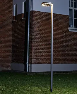 Pouliční osvětlení Lucande Lucande Jannis LED tyčové světlo, kroužek
