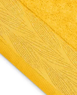 Ručníky AmeliaHome Ručník ALLIUM klasický styl 30x50 cm žlutý, velikost 70x130