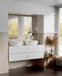 Koupelnový nábytek Hector Skříňka pod umyvadlo s deskou Lore 120 cm bílá