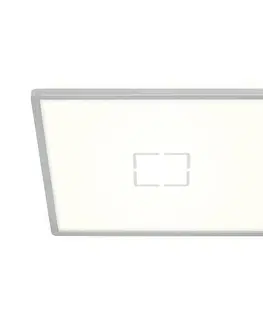 LED stropní svítidla BRILONER Slim svítidlo LED panel, 42 cm, 3000 lm, 22 W, stříbrná BRI 3393-014