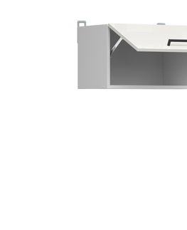 Kuchyňské linky JAMISON, skříňka nad digestoř 50 cm, bílá/bílá křída lesk 