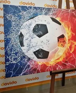Abstraktní obrazy Obraz fotbalový míč