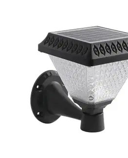 Svítidla  LED Stmívatelná solární nástěnná lampa LED/0,8W/5,5V IP44 + dálkové ovládání 