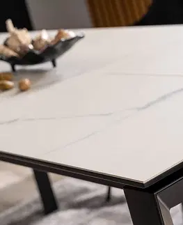 Jídelní stoly Rozkládací jídelní stůl METROPOL CERAMIC Signal Bílá