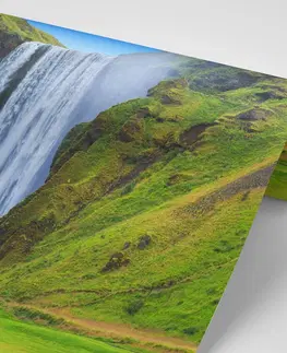 Samolepící tapety Samolepící fototapeta ikonický vodopád na Islandu