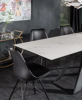 Jídelní stoly LuxD Keramický jídelní stůl Kody 180-230 cm vzor mramor