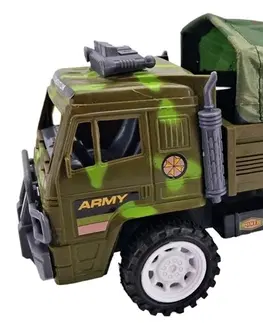 Hračky LAMPS - Vojenské nákladní vozidlo s korbou a prostěradlem 22cm