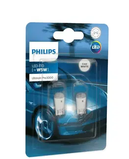 Autožárovky Philips LED W5W 12V 0.6W W21x9.5d Ultinon Pro3000 SI NOECE 2ks blistr 11961U30CWB2