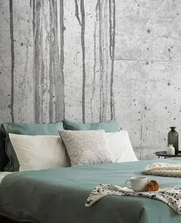 Tapety s imitací cihly, kamene a betonu Fototapeta betonová zeď