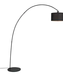 Obloukove lampy Moderní oblouková lampa černá - Vinossa