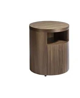Designové a luxusní noční stolky Estila Moderní noční stolek Vita Naturale ze dřeva hnědý 48cm