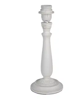 Lampy Bílá dřevěná noha k lampě Mercia - Ø 12*31 cm Clayre & Eef 6LMP740