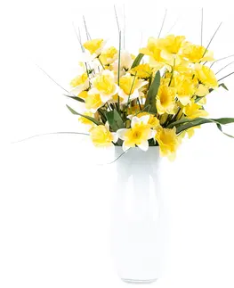Květiny Umělá květina Narcis žlutá, 40 cm