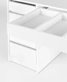 Ložnicové sestavy Expedo Toaletní stolek HOLLY, 120x140x55, bílá