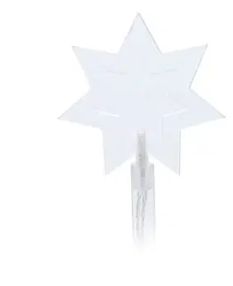 Vánoční dekorace Venkovní vánoční osvětlení Hvězda, 5 ks, 15 LED teplá bílá, s časovačem