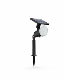 Zahradní lampy Philips Jivix solární venkovní zemní LED svítidlo 1,4W 2700K, černá