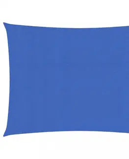 Stínící textilie Stínící plachta obdélníková HDPE 2 x 3,5 m Dekorhome Modrá