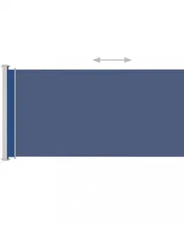 Markýzy Zatahovací boční markýza 180x500 cm Dekorhome Modrá