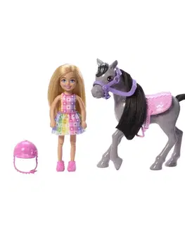 Hračky panenky MATTEL - Barbie Chelsea S Poníkem