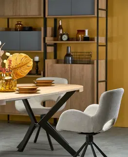 Jídelní stoly HALMAR Rozkládací stůl Peroni zlatý dub