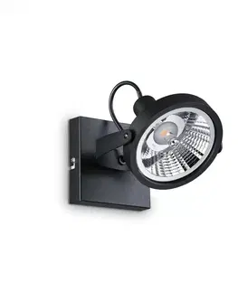 LED bodová svítidla Bodové svítidlo Ideal Lux Glim PL1 Nero 200231 GU10 1x50W 13cm černé