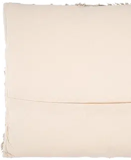 Polštáře Dekorační bavlněný polštářek hnědý vzor, 45 x 45 cm