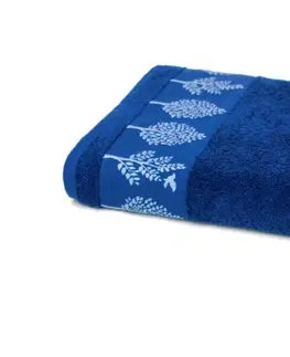Ručníky Faro Bavlněný ručník Terra 70x140 cm tmavě modrý