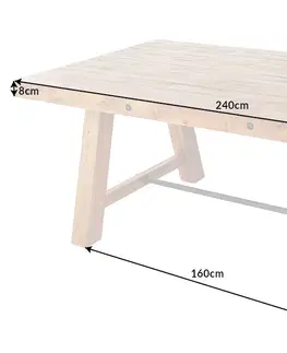 Jídelní stoly Jídelní stůl FÉNIX Dekorhome 200x100x76 cm
