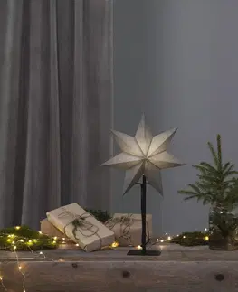 Vánoční světelná hvězda STAR TRADING Stojící hvězda Ozen 55 cm
