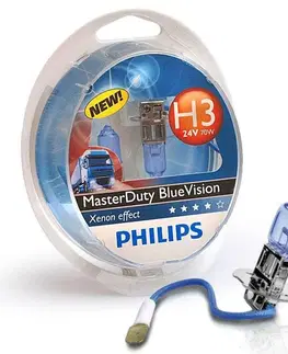 Autožárovky Philips H3 24V 75/70W PK22s MasterDuty BlueVision 2ks 13336MDBVS2