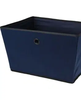 Úložné boxy Textilní úložný koš 39 x 30 x 24 cm, modrá